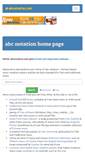 Mobile Screenshot of abcnotation.com